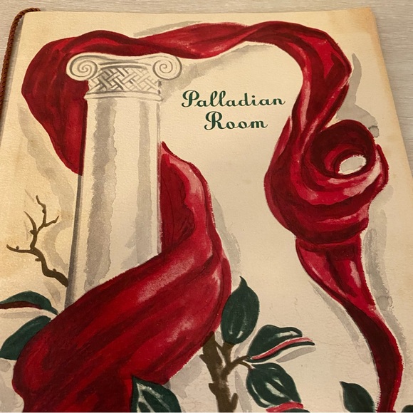 The Shoreham’s Palladian Room Menu Washington DC Vintage 1940-1950 Acceptable - Picture 2 of 9